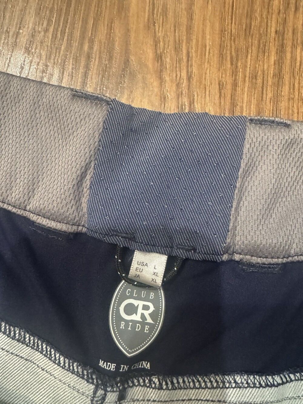 Club Ride Shorts Mens Large Blue Chino Performance Stretch Casual 9" Inseam - Picture 7 of 7